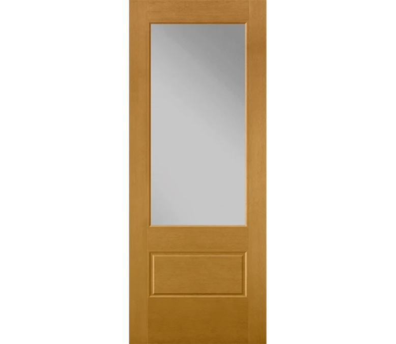 Bismarck 3 Quaters Light Fiberglass Entry Door