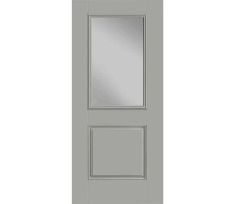 Bismarck Half Light 1 Panel Fiberglass Entry Door