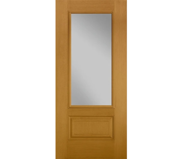 Bismarck Three Quaters light Fiberglass Entry Door