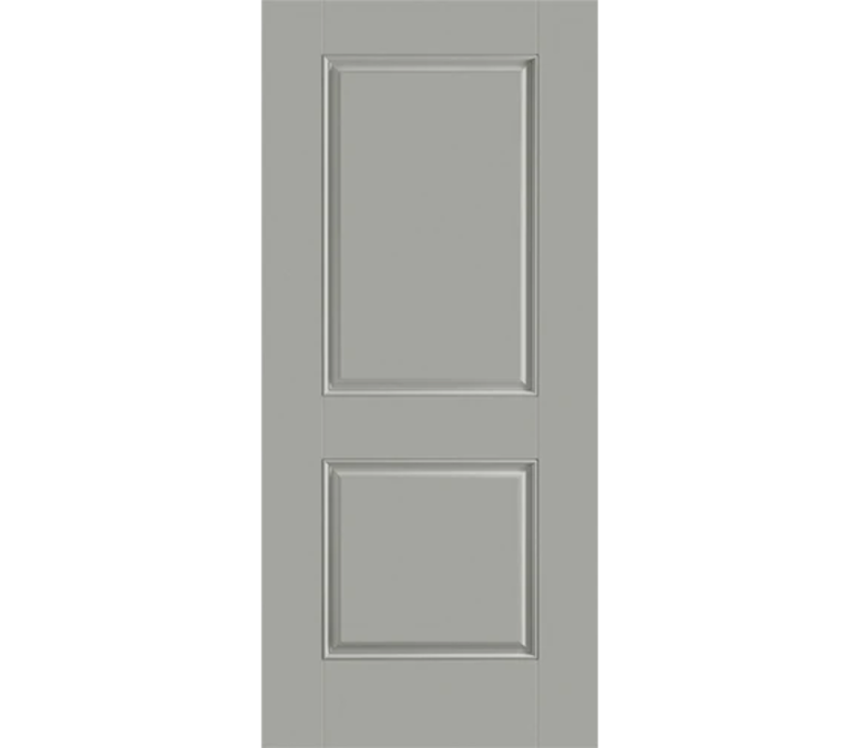 Bismarck Two Panel Square Fiberglass Entry Door